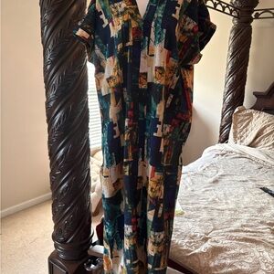 Colorful Abstract Maxi Dress